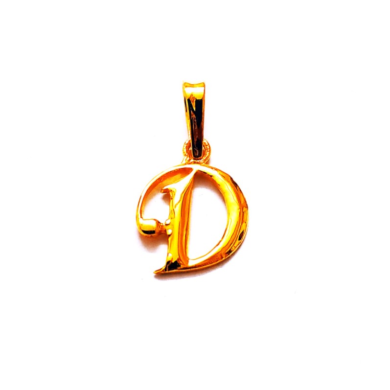 Plain casting letter pendant