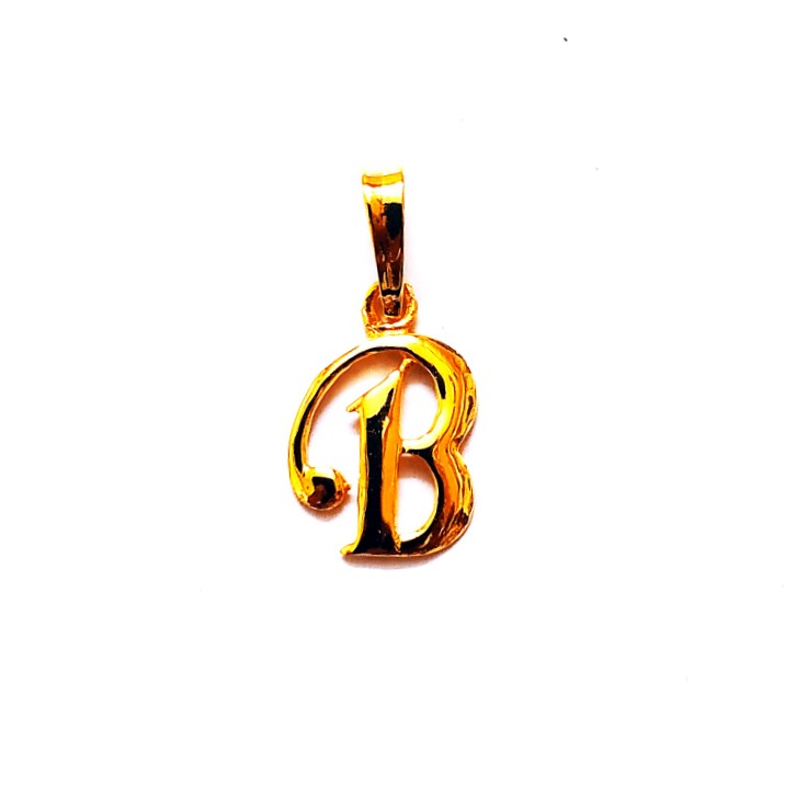 Plain casting letter pendant