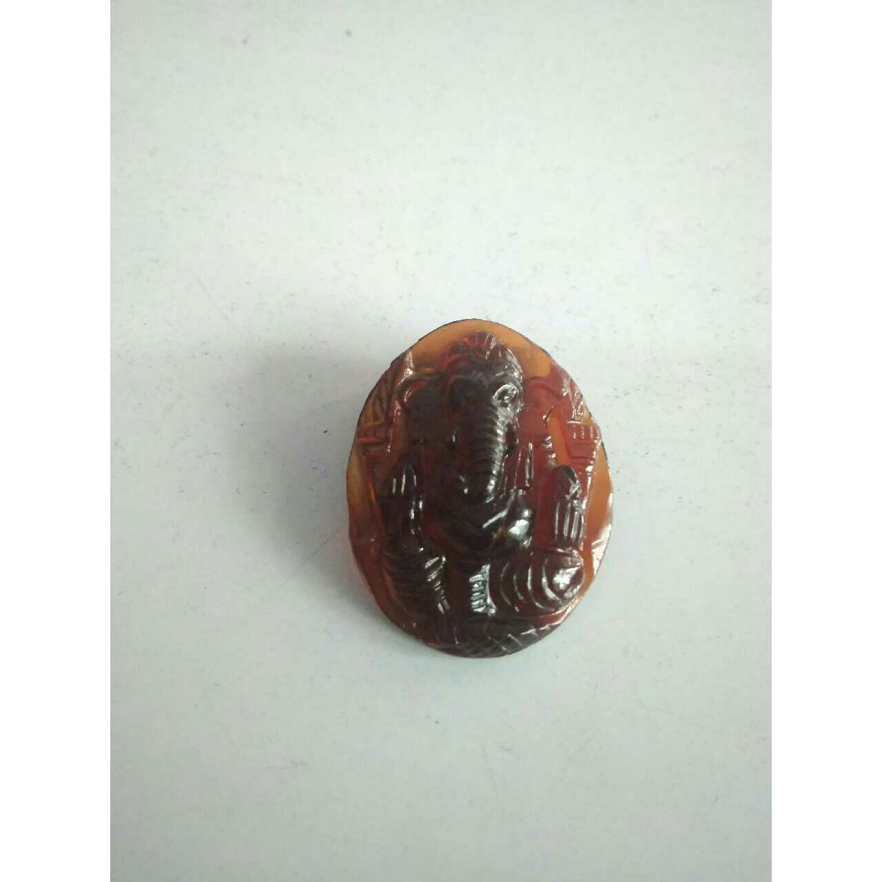 22.45ct oval brown hessonite-gomed