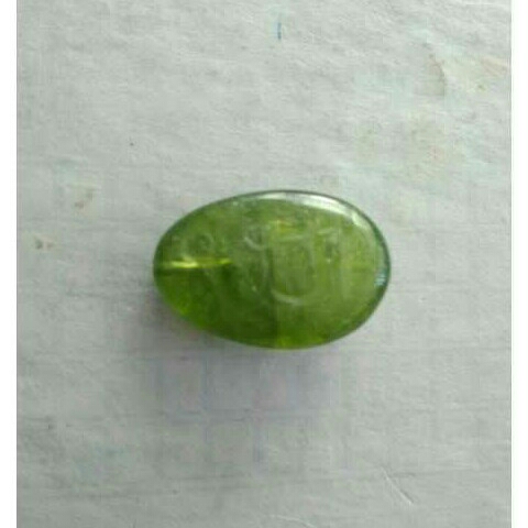 22ct oval green peridot