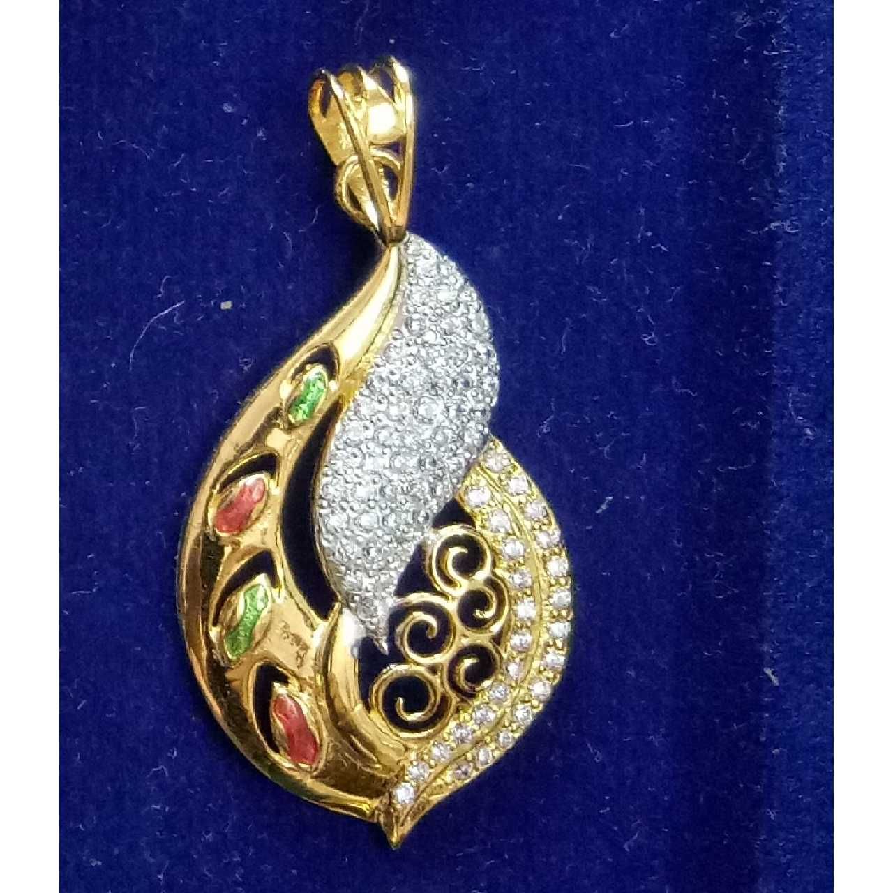 22KT Gold Ladies Indian Fancy Pendant