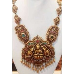 Gold Necklace Nakshi Work