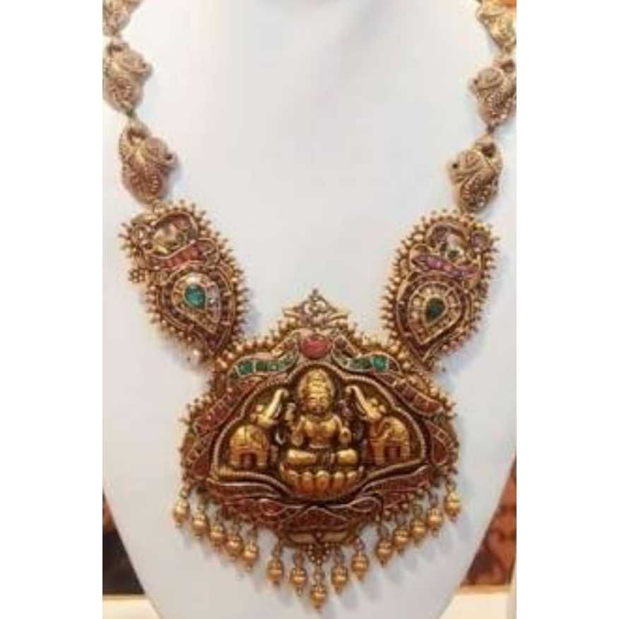 Gold Necklace Nakshi Work
