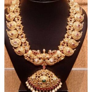 Gold Necklace Nakshi Work