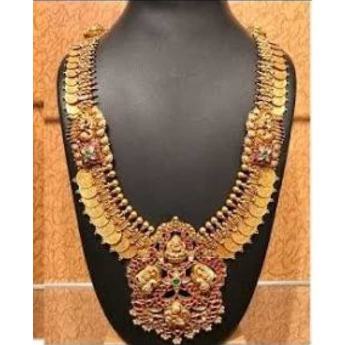 Gold Necklace Nakshi Work
