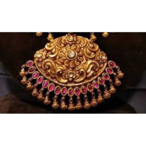 Gold Pendant Nakshi Work