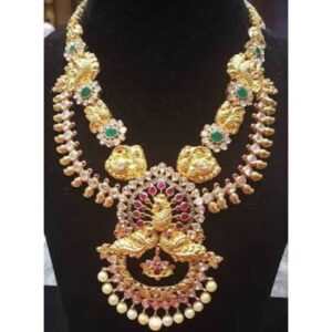 Gold Necklace Nakshi Work