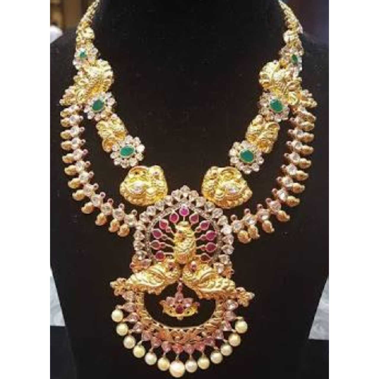 Gold Necklace Nakshi Work