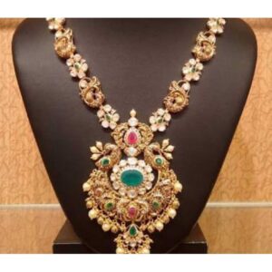 Gold Necklace Nakshi Work