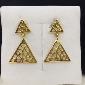 18k Yellow Gold Classy Design Earrings