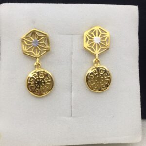 18k Yellow Gold Classic Plain Earrings