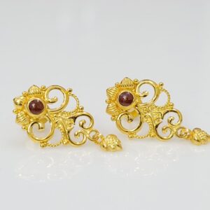 18k Yellow Gold Daily Wear Modern Earrings