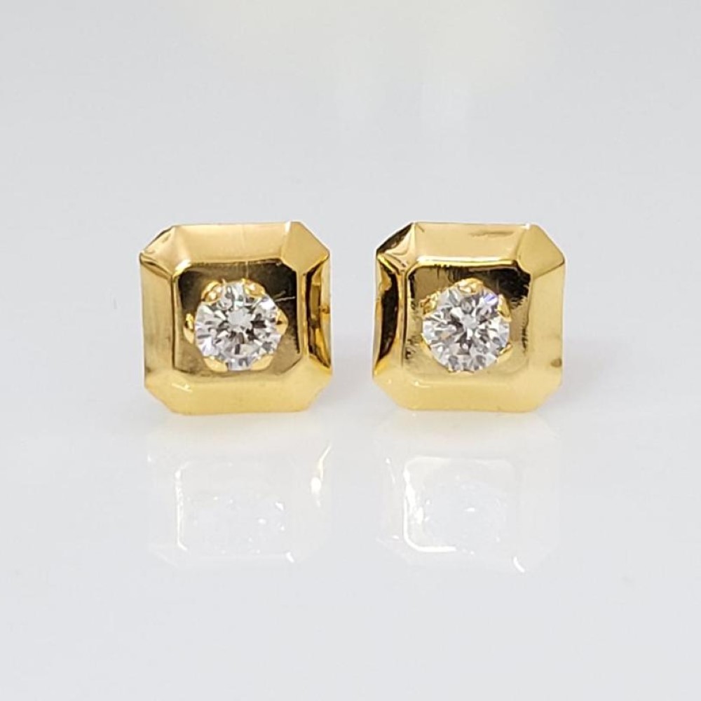 Yellow Gold Fine Design Earrings