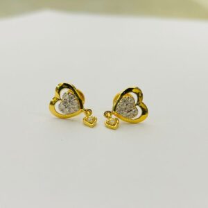 Yellow Gold Modern Daily Wear Earrings