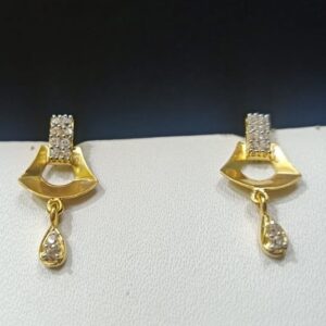 18CT Gold Traditional Design Earring Hallmark For Women