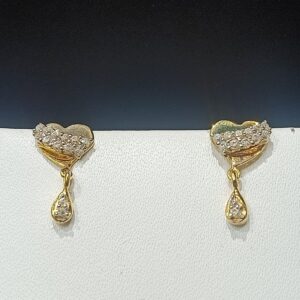 18CT Gold Hallmark Heart Design Tops