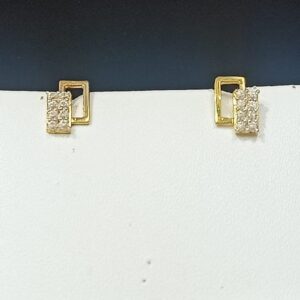 18CT Gold Classic Design Hallmark Earring