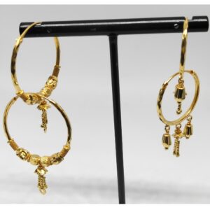 18Kt gold designer latkan bali dj-e012