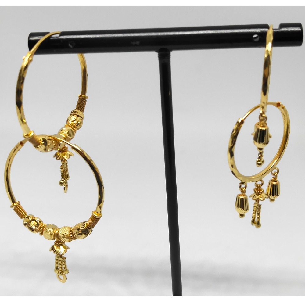 18Kt gold designer latkan bali dj-e012