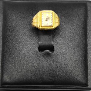 18Kt gold designer ring for gents dj-r002