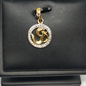 18KT gold cz fancy pendant dj-p004