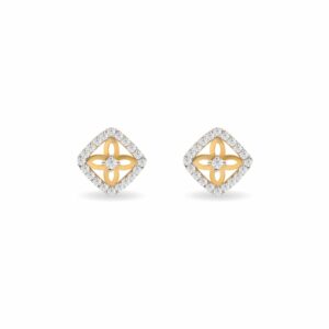 Square Flower Tops 18k Gold