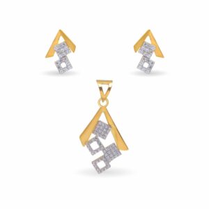 Designer Delicate 22k Gold Pendant Set