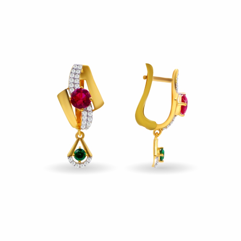 Colorstone 18k gold bali