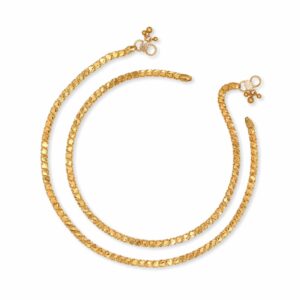 light weight payal 22k gold