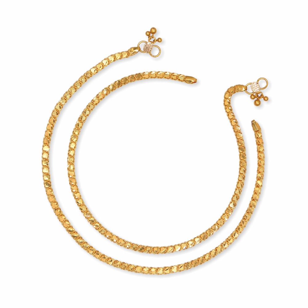 light weight payal 22k gold