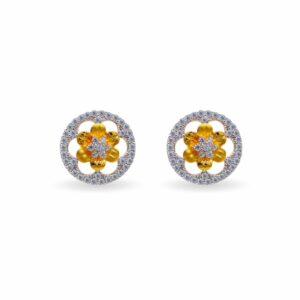 Flower CZ 22k Gold Tops