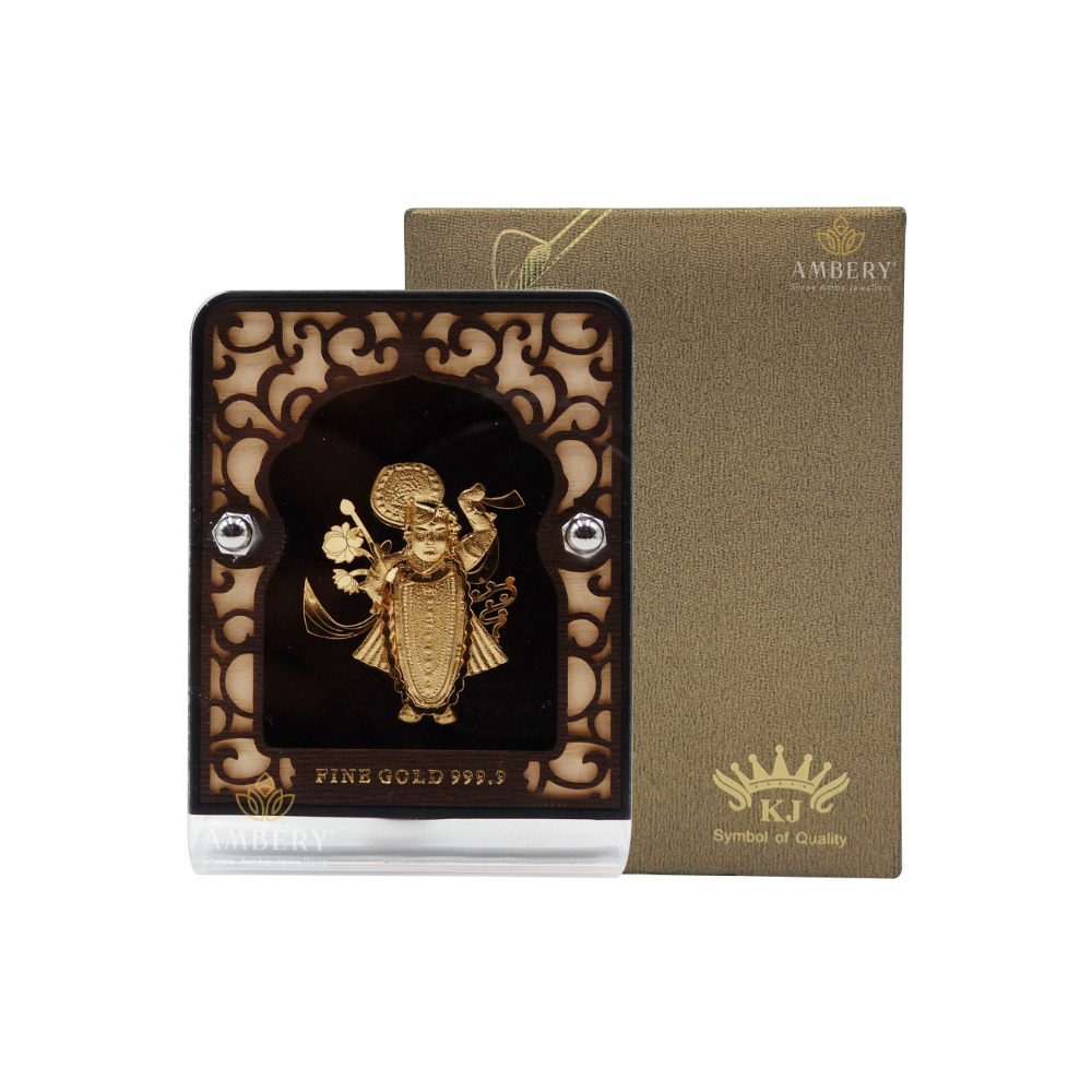 Shrinathji 24k gold foil frame