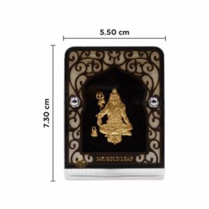 Mahadev 24k gold foil frame