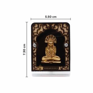 Parshvanatha 24k gold foil frame