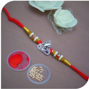 Ganesh Oxo 925 Silver Rakhi
