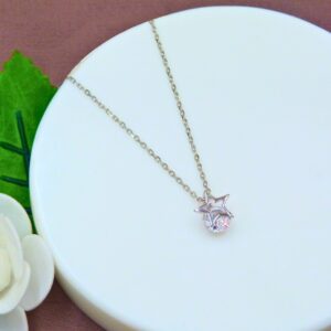 Star Solitaive 925 Silver Chain Set