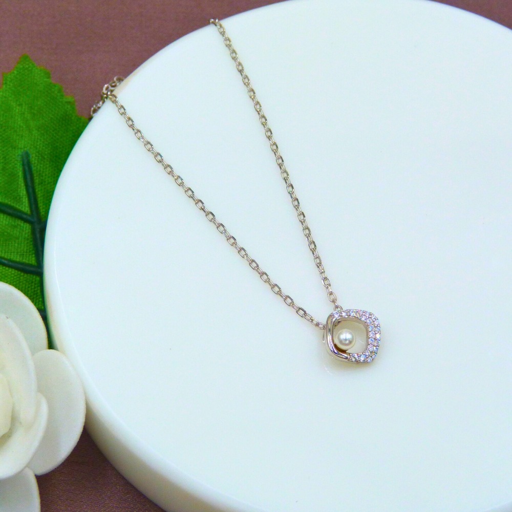 Little pearl silver chain set
