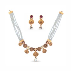 Antique Moti Necklace 22k Gold