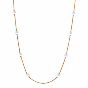 Pearl 22k Gold Chain
