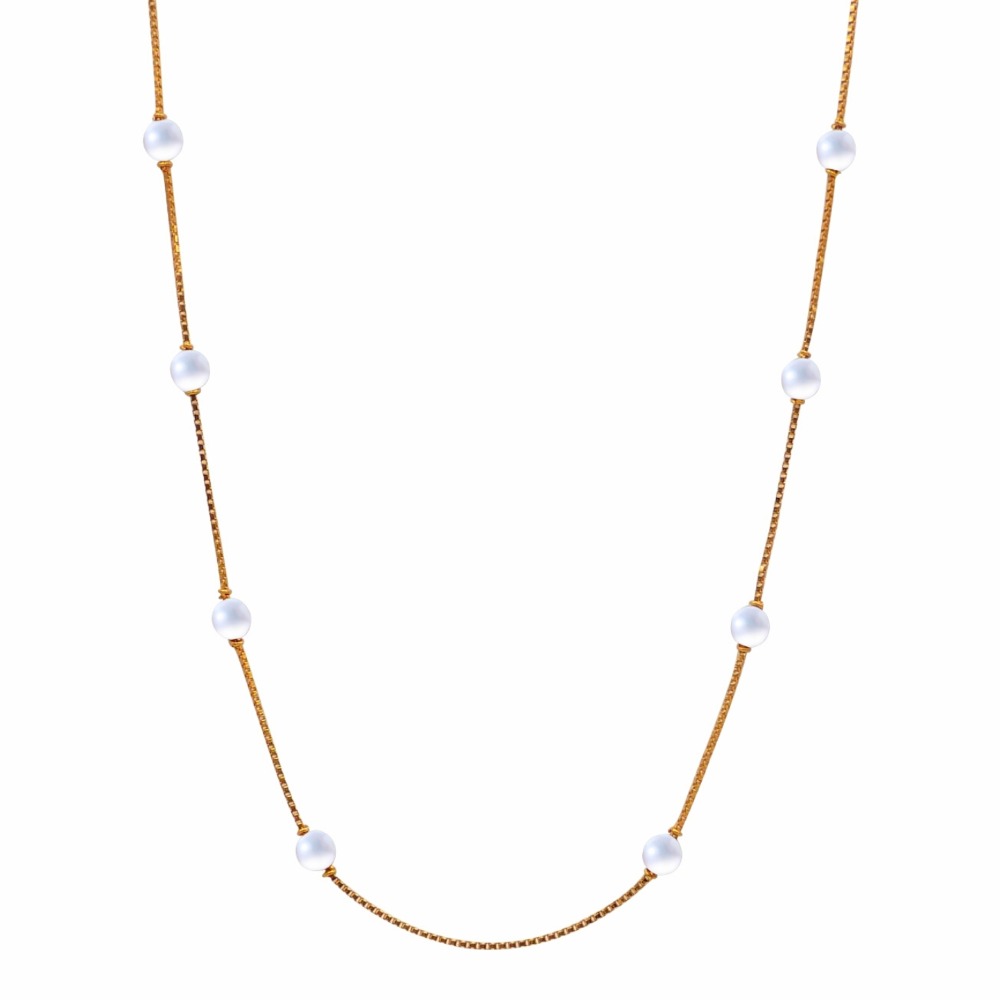 Pearl 22k Gold Chain