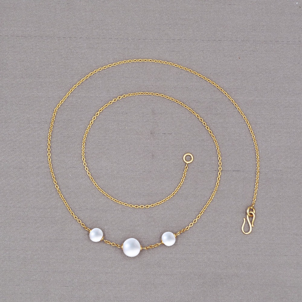 Pearl Chain 22k Gold