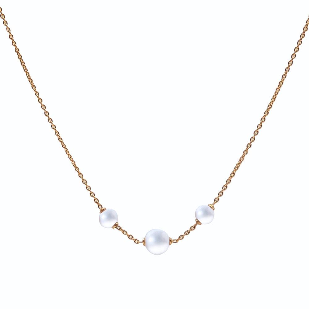Pearl Chain 22k Gold