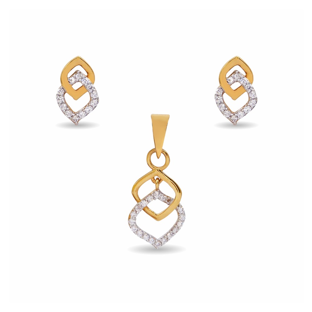 Daily Wear 22k Gold Pendant Set