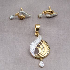 22k Gold Fancy Pendant Set