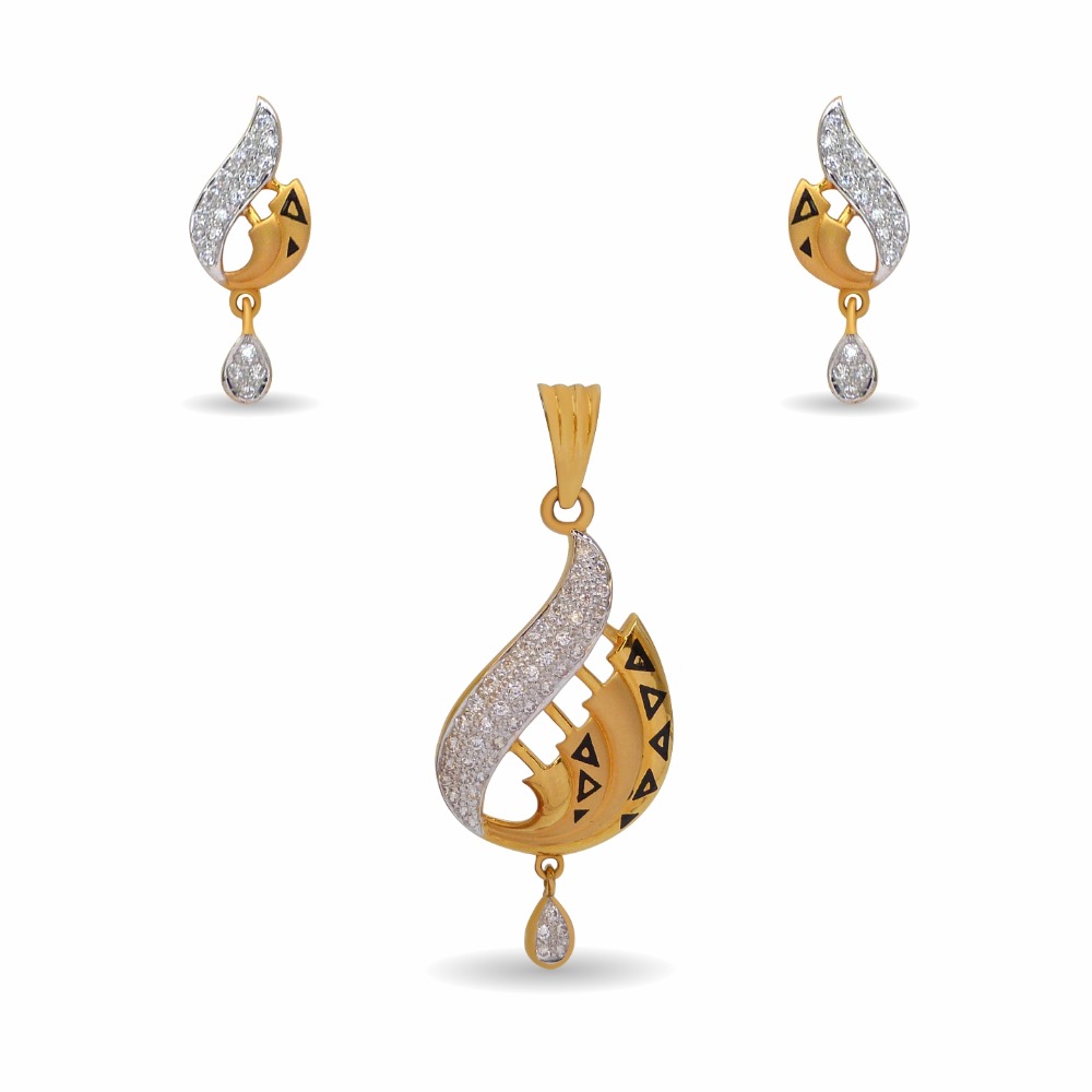 22k Gold Fancy Pendant Set