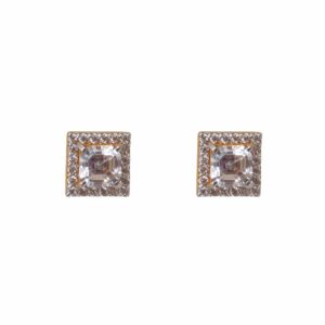 Squre CZ Solitaire Tops 22k Gold