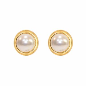 Pearl Circle 22k Gold Tops