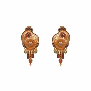 Calcutti Flower 22k Gold Earrings