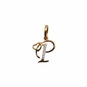 'P' Alphabet 18k Gold Pendant