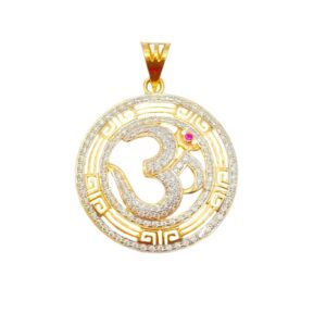 22k 916 Om Gold Pendant